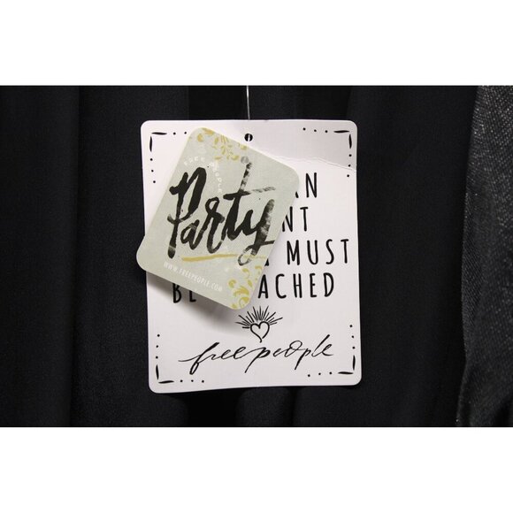 Free People Women's Mara Mini Dress Matalic Charcoal Sz XS NEW - Picture 8 of 11